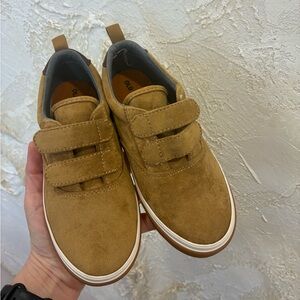 Old Navy Kids Tan Shoes Faux Suede Size 11 Velcro